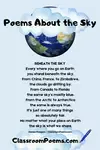 Enjoy these poems about the sky and others on ClassroomPoems.com