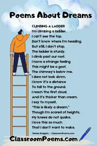 These poems about dreams include a climb to the clouds and a visit with grandparents, as well as a musical jamboree!