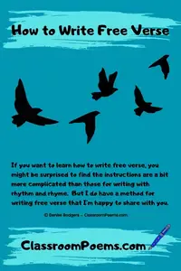 Learn how to write free verse with a step-by-step tutorial.