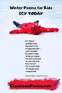 These winter poems for kids with take the bite out the winter months. Enjoy!