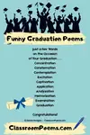 These free funny graduation poems are yours to share with your family and friends.