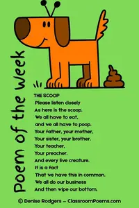 Enjoy a Poem of the Week by Denise Rodgers on ClassroomPoems.com