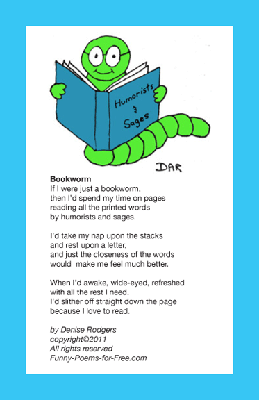 Funny Poem Weekly, Issue #001 -- Bookworm Poem!