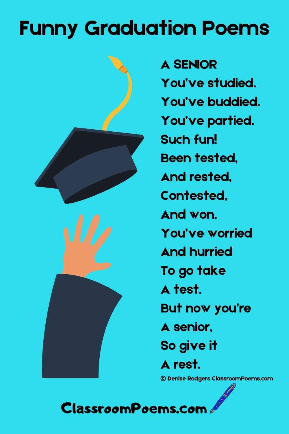 Funny Graduation Poems