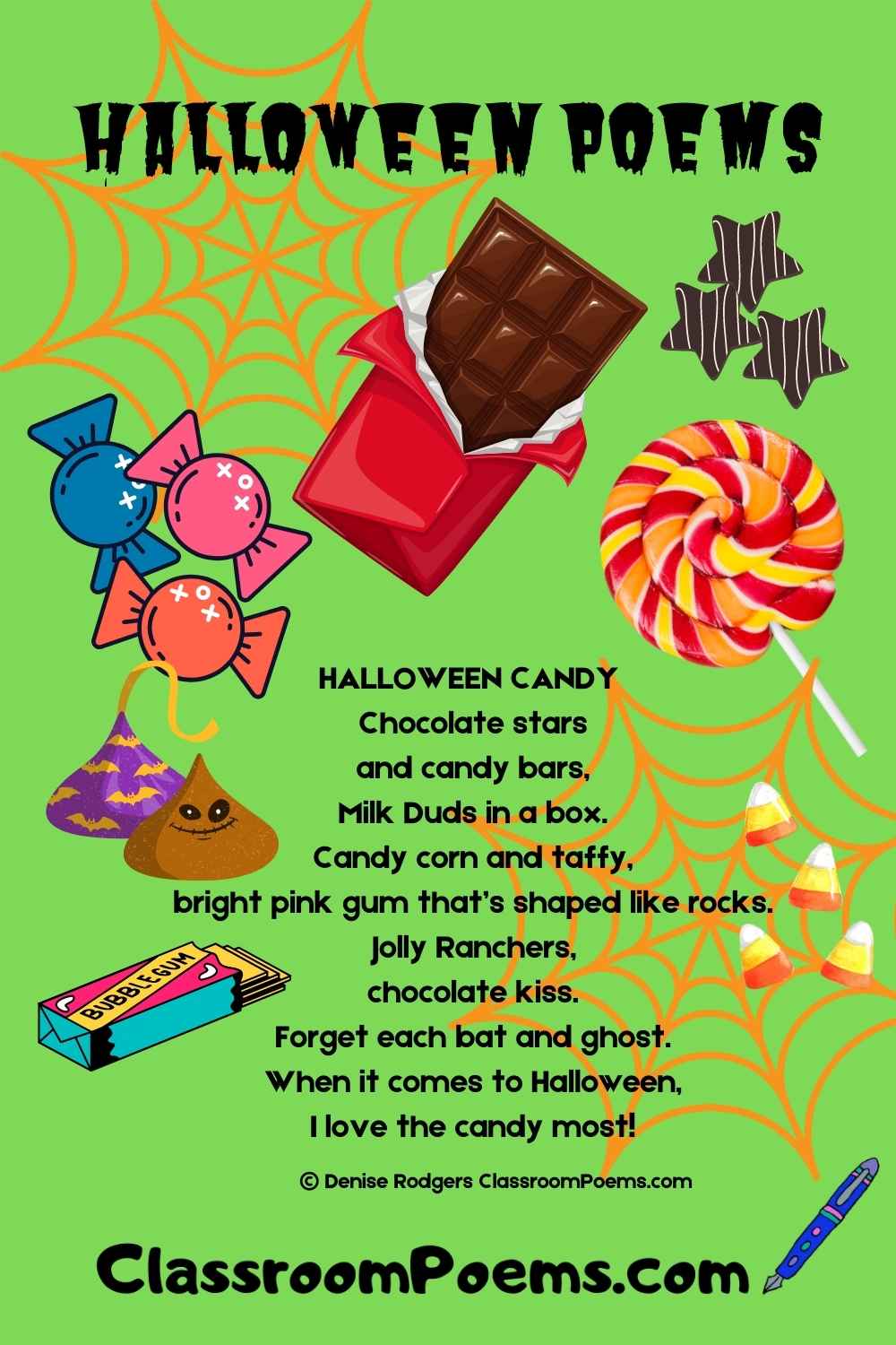 poems that rhyme about candy