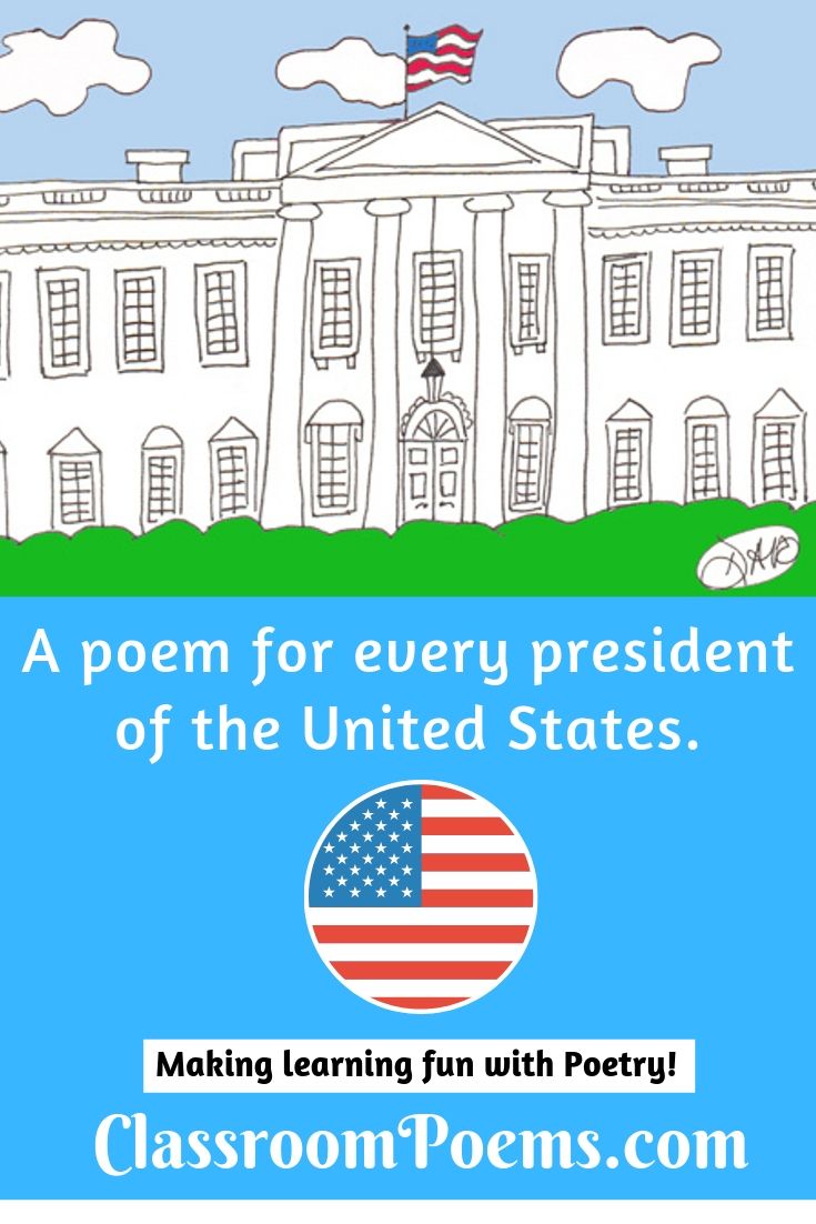 president poems, US president poems, white house drawing