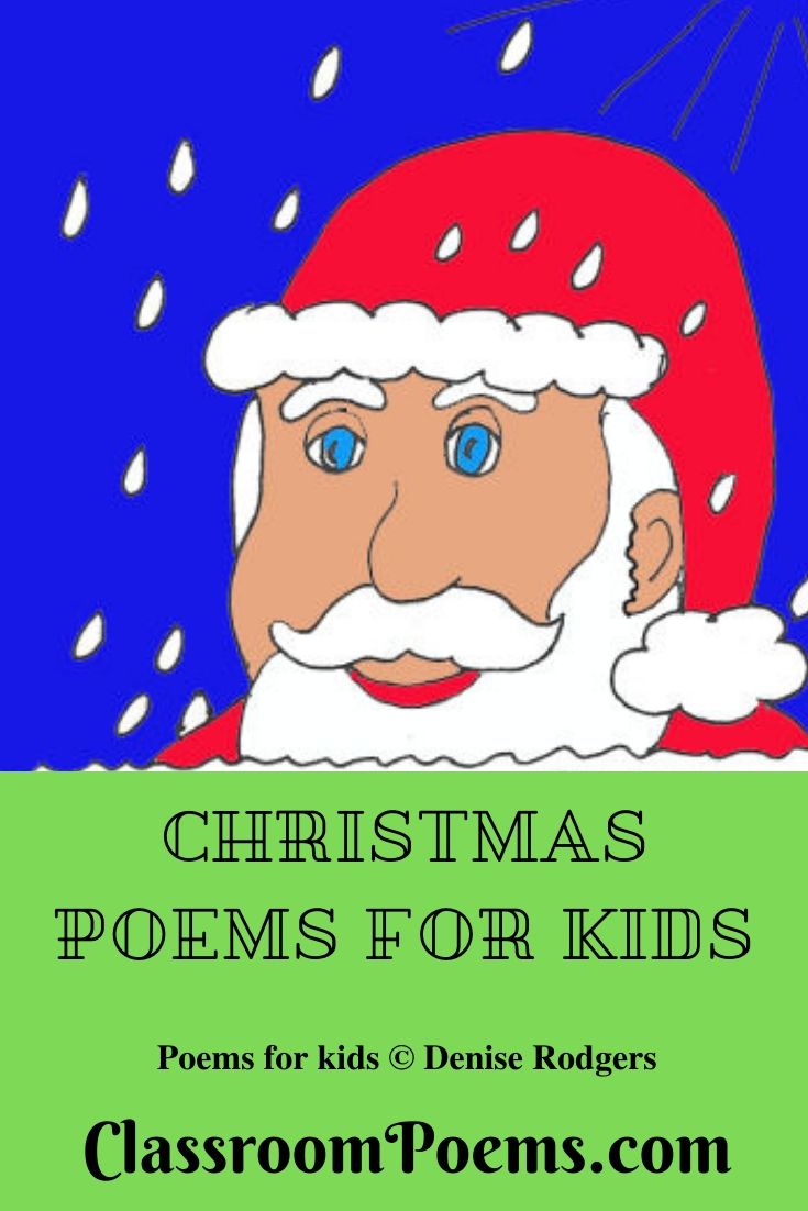 Santa drawing Christmas poems