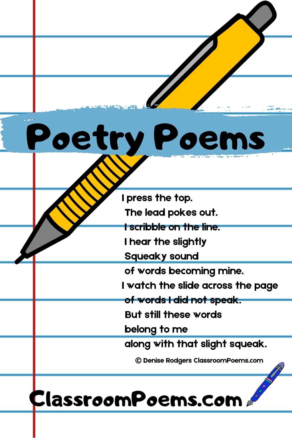 Poetry Poems for kids by Denise Rodgers on ClassroomPoems.com.