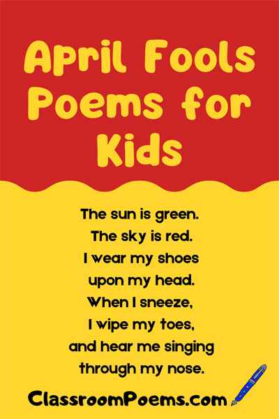 April Fools Poems For Kids