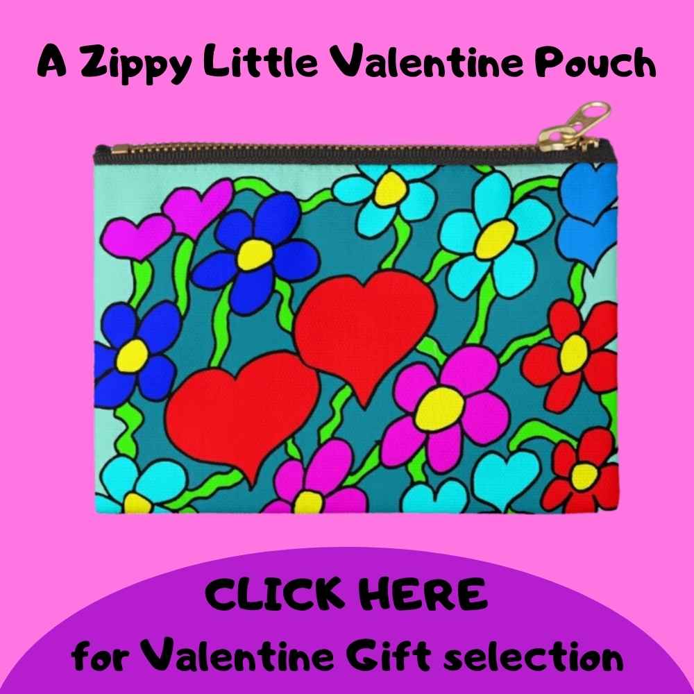 zippy valentine pouch, valentine gift, valentine's day gift, valentine gift for her, valentine gift for mom