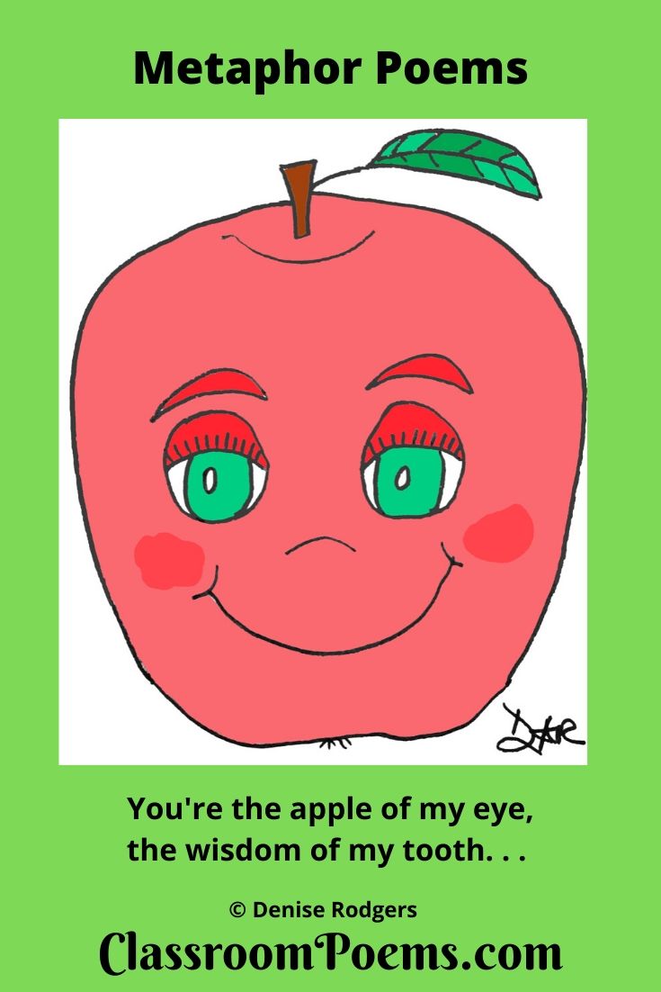Apple of my Eye metaphor poem on ClassroomPoems.com.