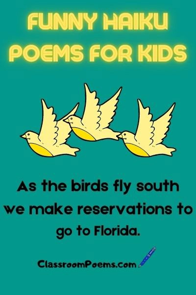 funny haiku poems, funny haiku poems for kids, funny haiku,