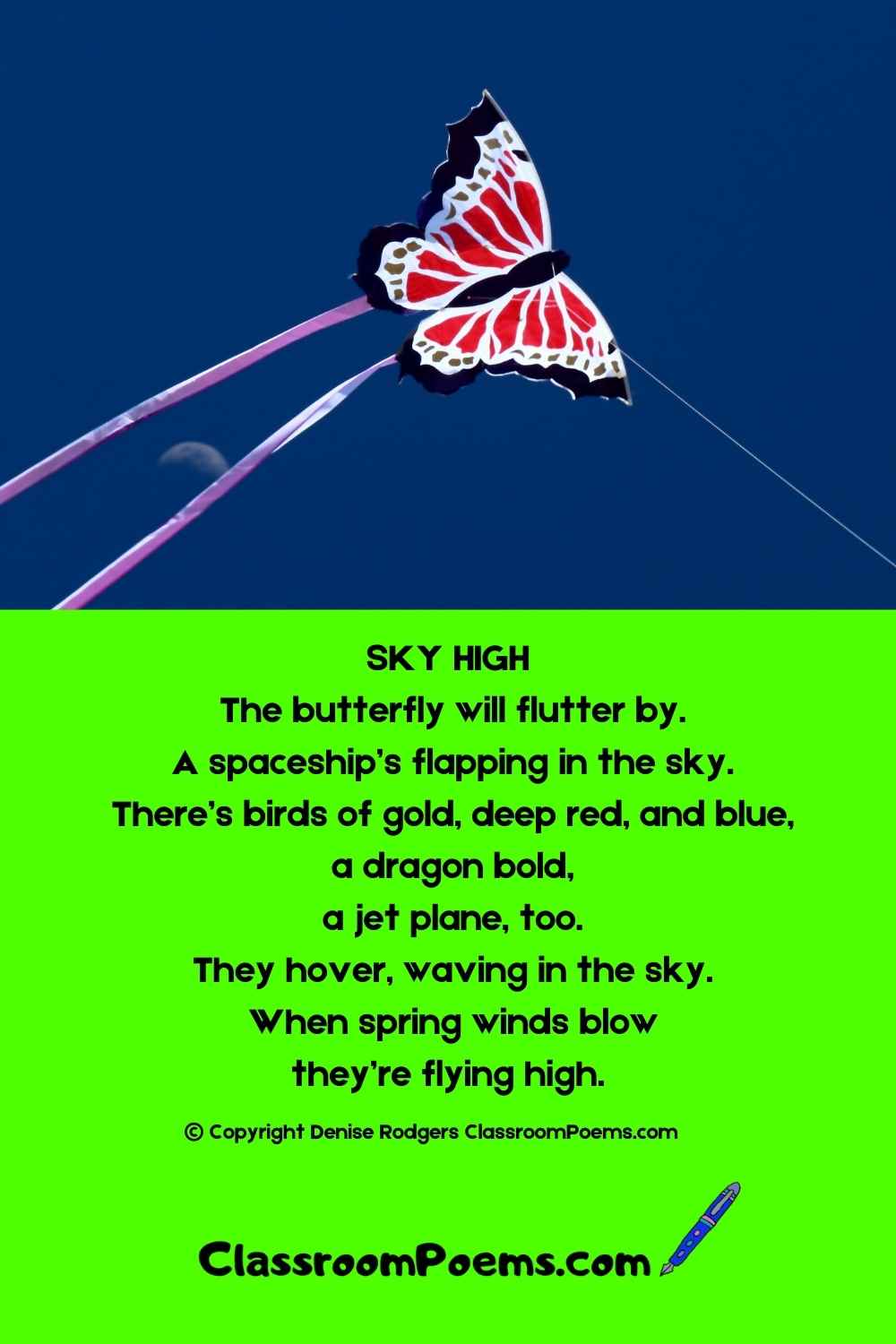 Spring poems for kids by Denise Rodgers on ClassroomPoems.com.
