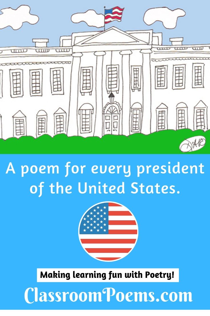 president poems, US president poems, white house drawing