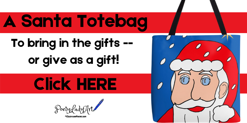 Christmas tote bag, Christmas gift ideas totebag, Santa tote bag, Santa totebag gift,